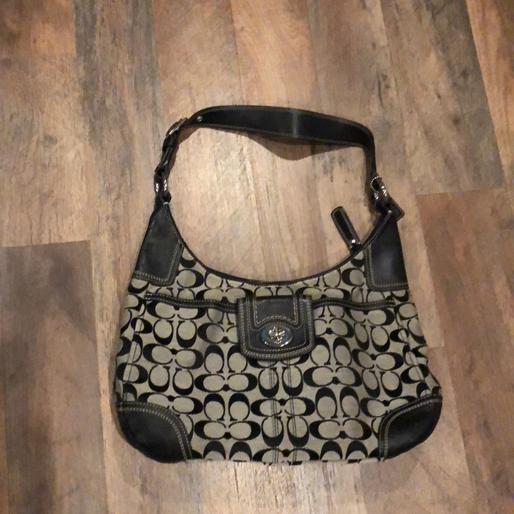 Black Logo Coach Bag